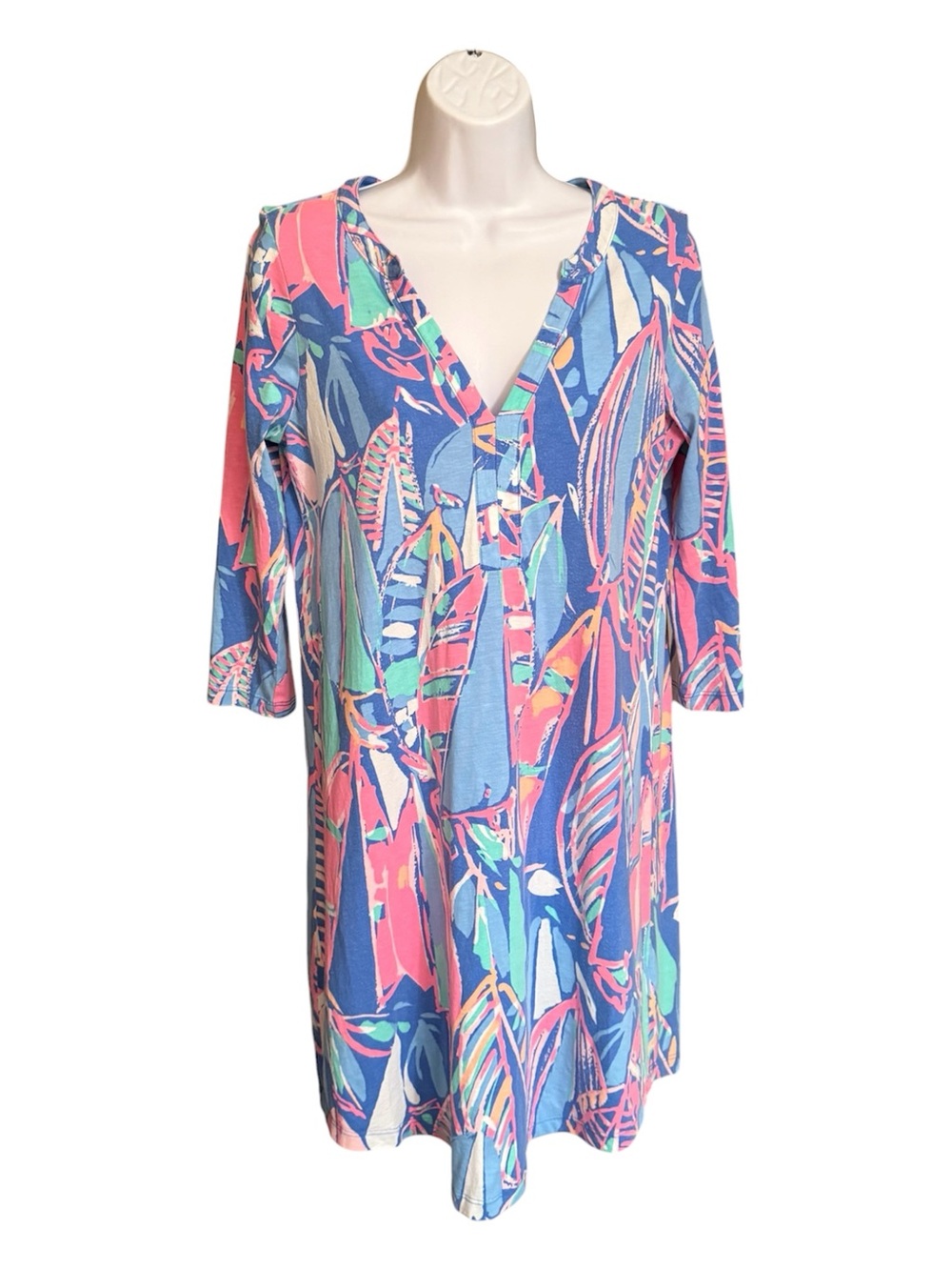 Lilly Pulitzer Pima Cotton Tropical Print Dress M